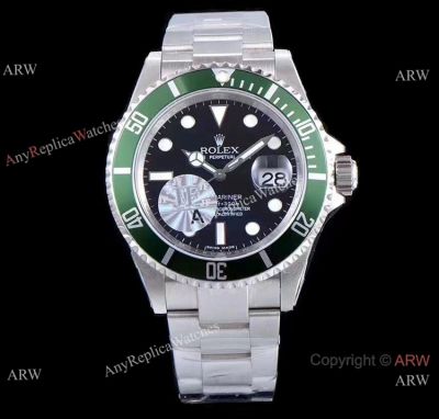 Rolex Kermit Replica Watch Stainless Steel Submariner 16610LV